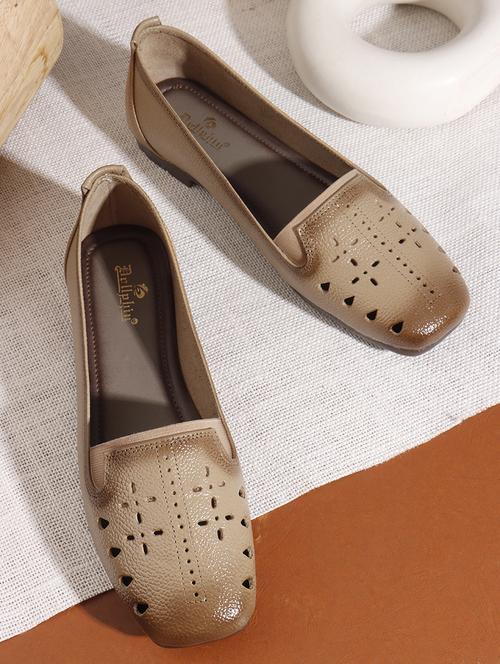  women beige slip on ballerina - 22013509 -  Standard Image - 0