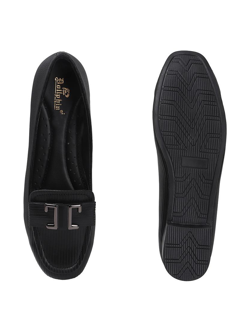 women black slip on ballerina - 22013510 - Standard Image - 5