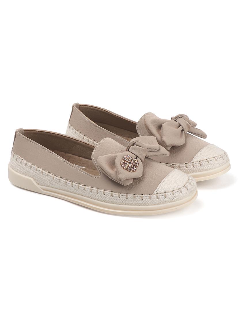 women beige slip on ballerina - 22013514 - Standard Image - 3