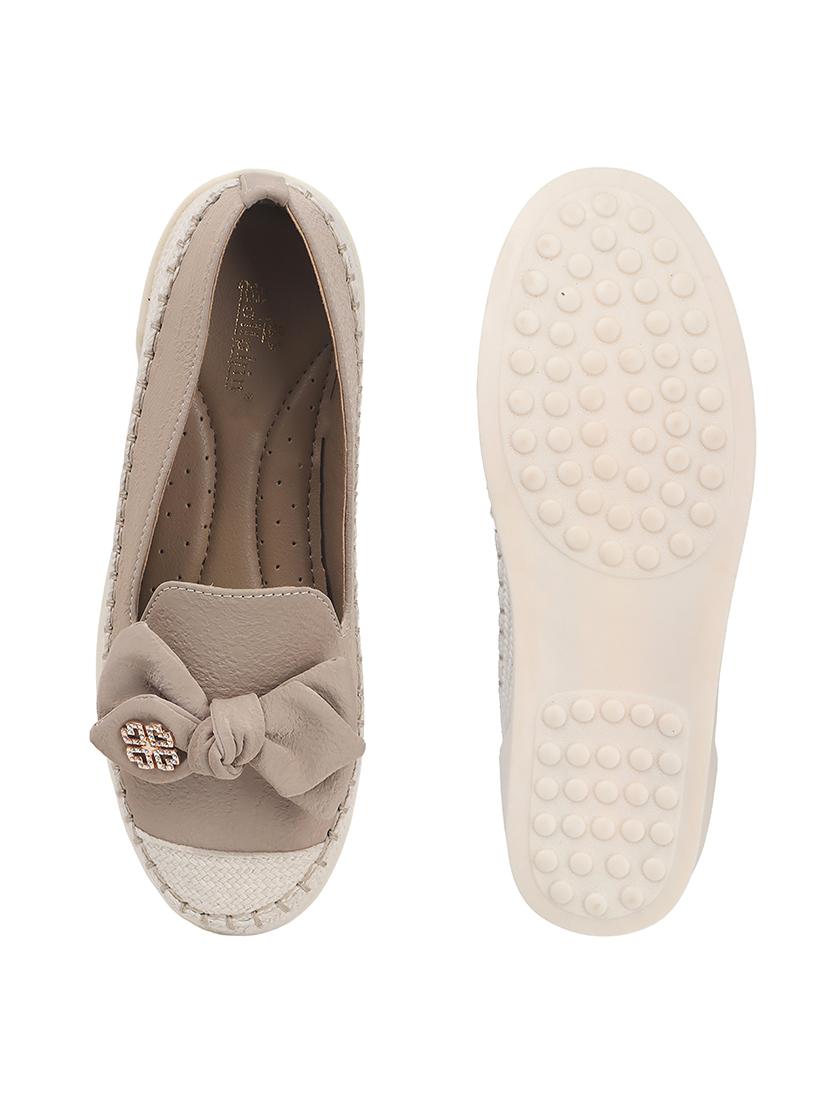 women beige slip on ballerina - 22013514 - Standard Image - 5