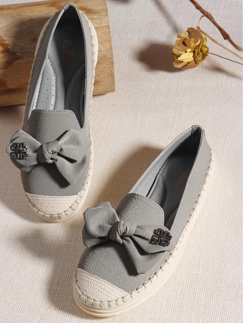 women grey slip on ballerina - 22013516 -  Standard Image - 0