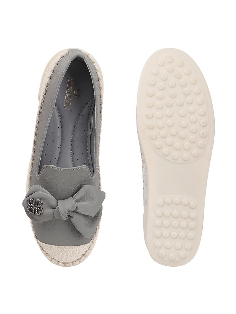 women grey slip on ballerina - 22013516 - Standard Image - 5