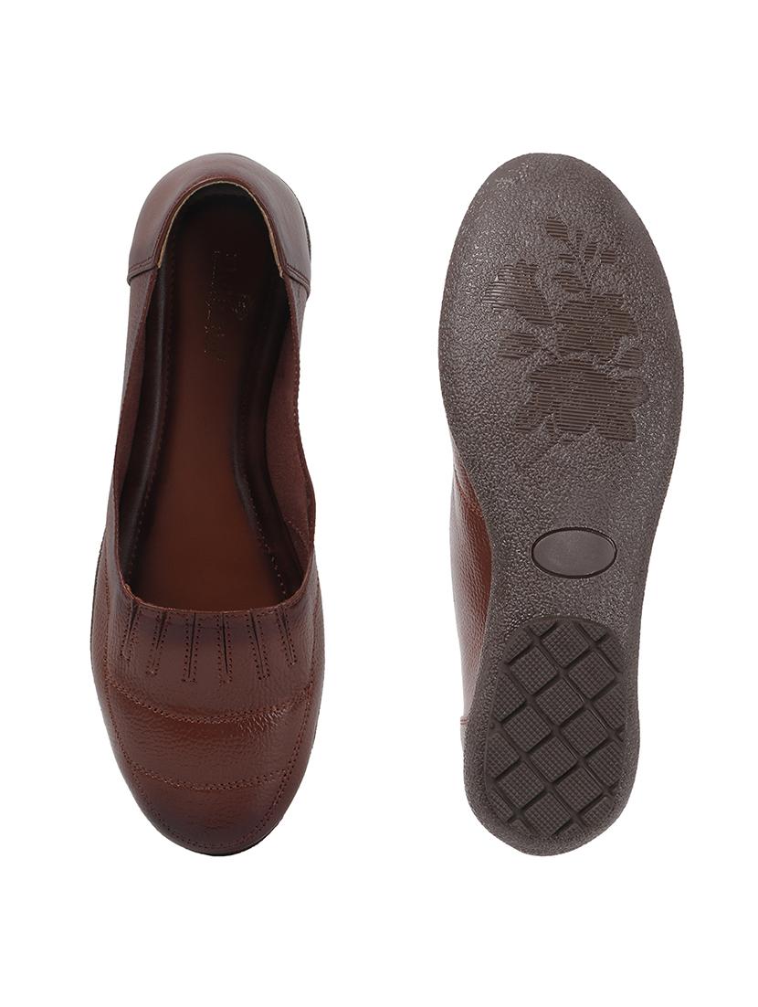 women brown slip on pump - 22013518 - Standard Image - 5