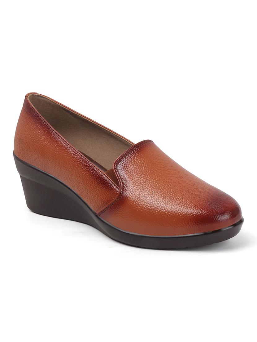 women solid slip on platforms wedge - 22013532 - Standard Image - 3