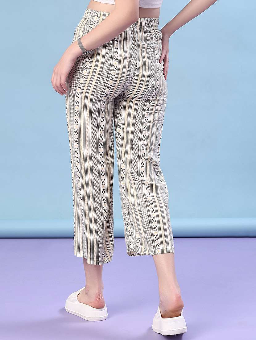 women printed mid rise palazzo - 22013690 -  Standard Image - 3