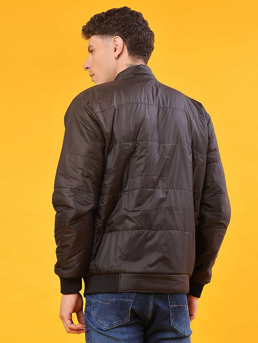 men solid long sleeve puffer jacket - 22013969 -  Standard Image - 3