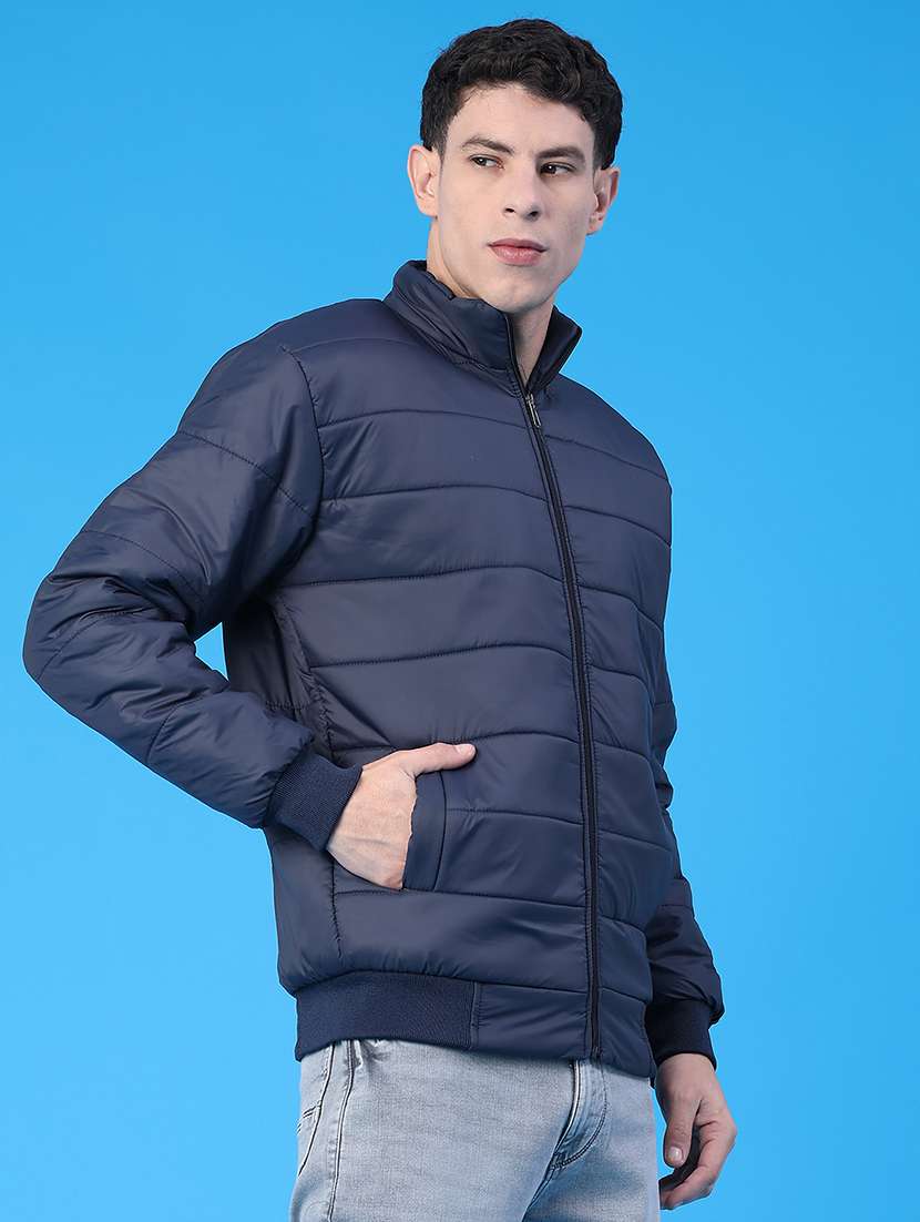 men solid long sleeve puffer jacket - 22013970 -  Standard Image - 3
