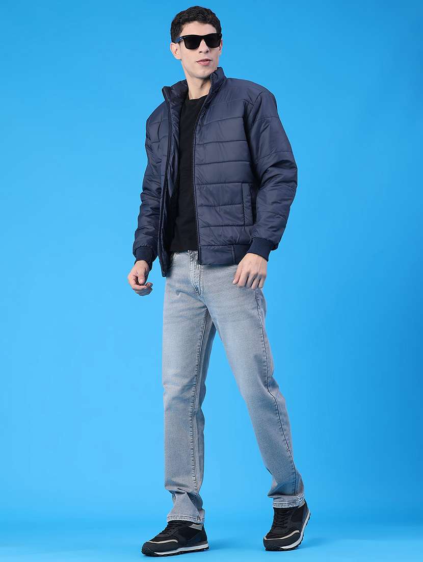 men solid long sleeve puffer jacket - 22013970 -  Standard Image - 5
