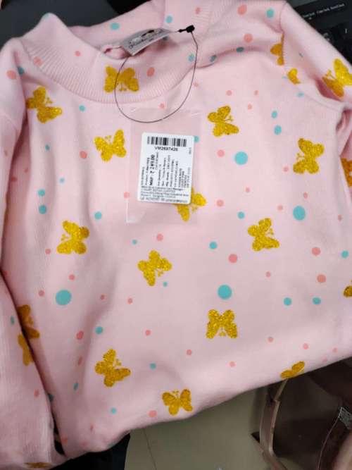 light pink poly cotton single jersey tshirt - 22014054 - Standard Image - 0