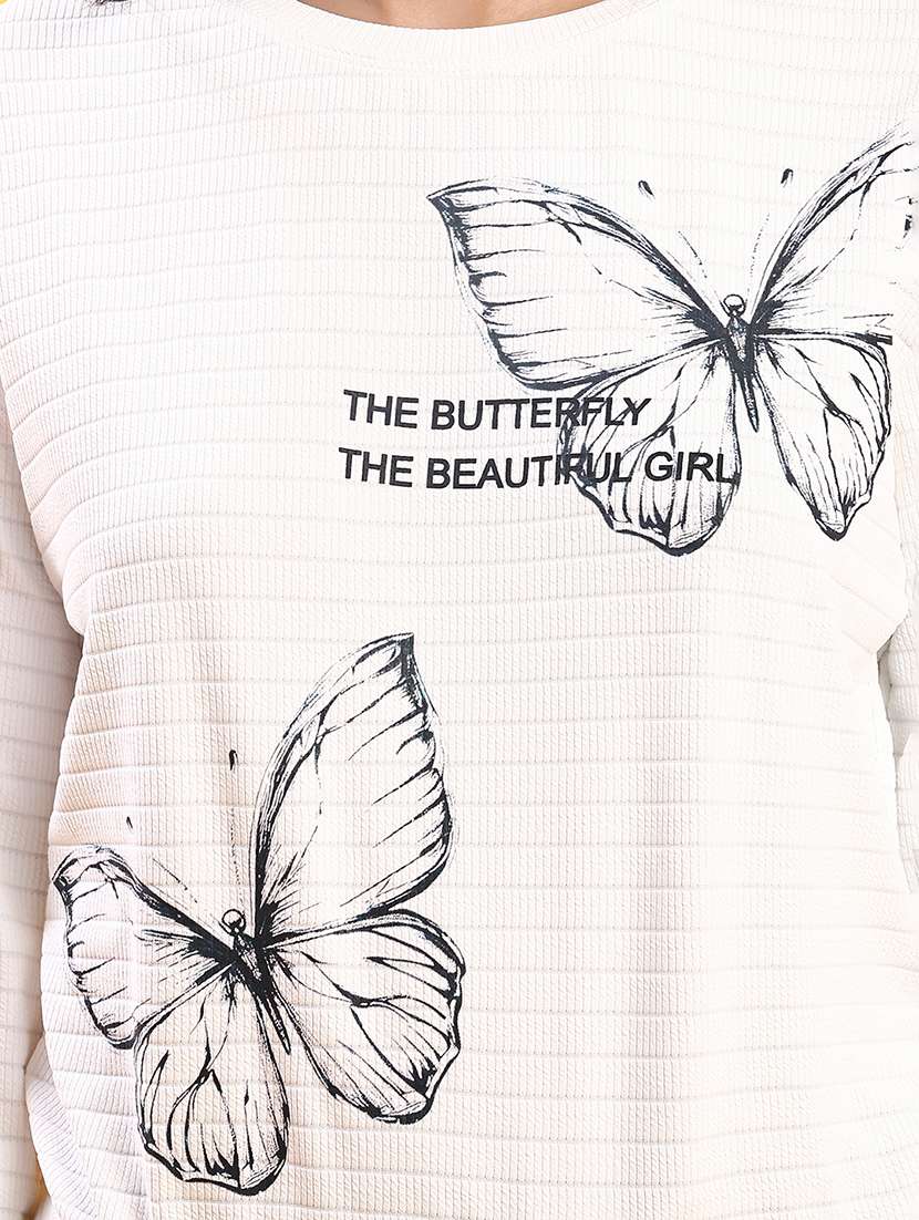 women printed long sleeve sweatshirt - 22014084 -  Standard Image - 5