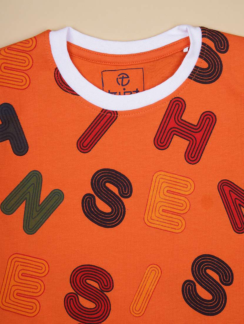 kids printed t-shirt and shorts co-ord set - 22014142 - Standard Image - 3