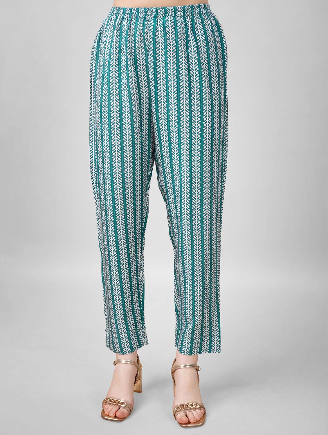 women printed three quarter sleeve kurta pant with dupatta set - 22014176 - Standard Image - 5