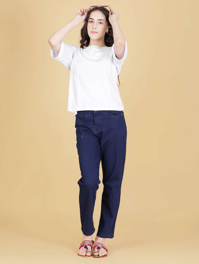 white cotton oversized tshirt - 22014616 -  Standard Image - 5