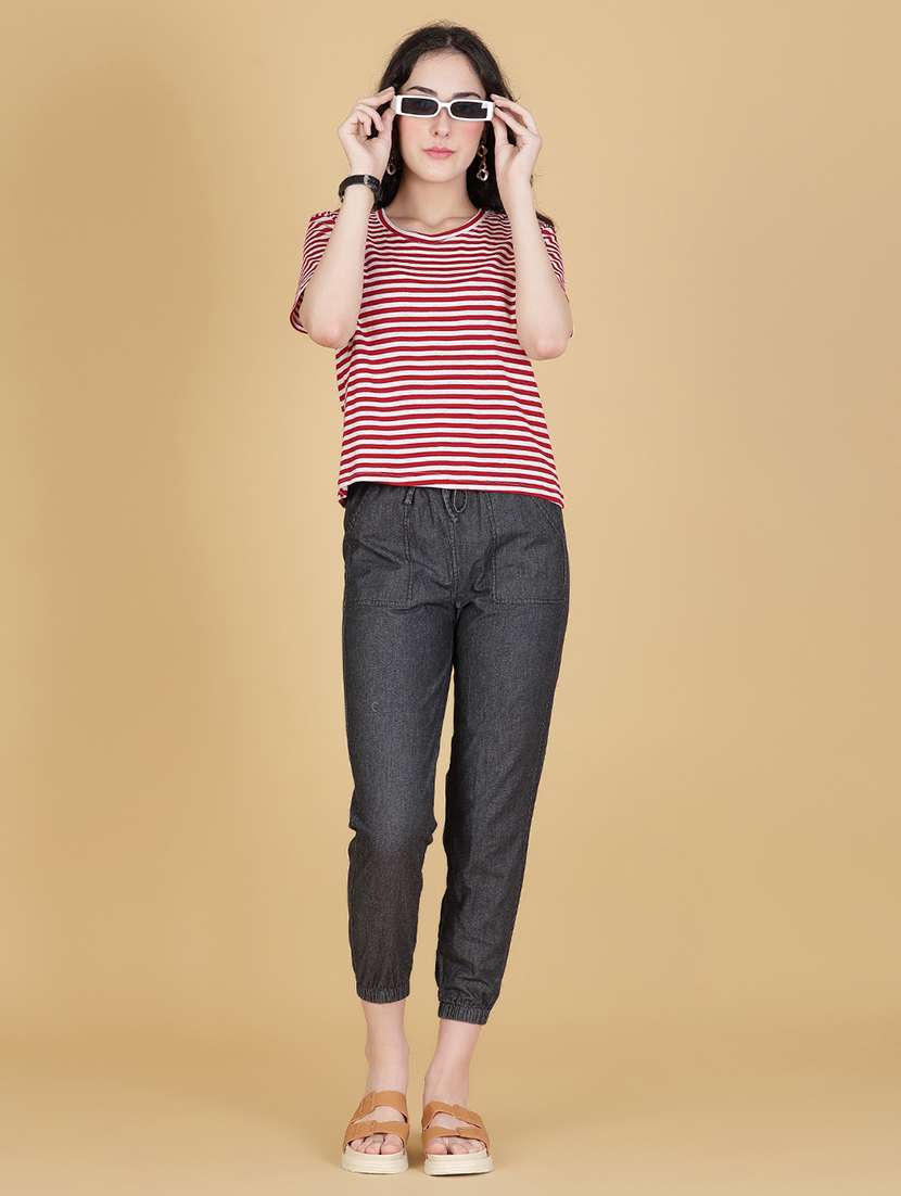 maroon cotton regular tshirt - 22014617 -  Standard Image - 5