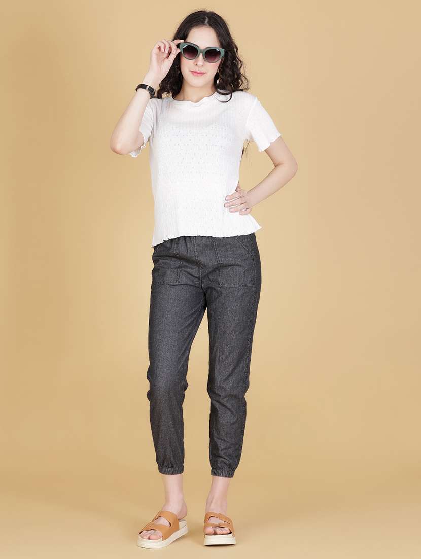 white cotton boxy tshirt - 22014621 -  Standard Image - 5