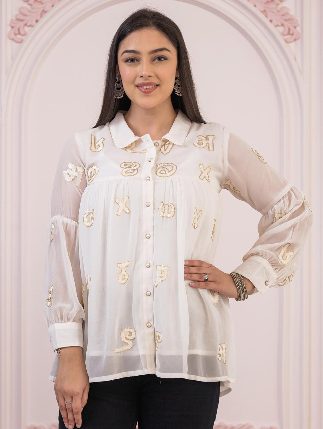 women typographic long sleeve shirt top