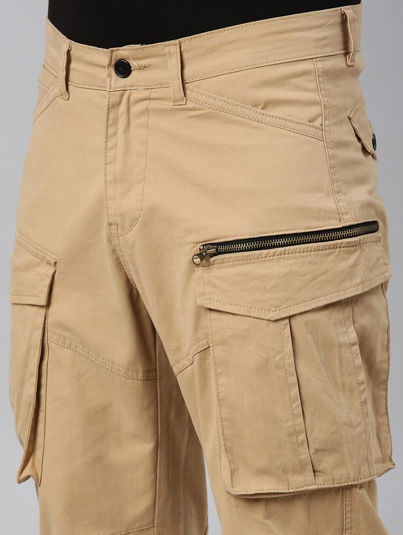 men solid mid rise cargo - 22014740 - Standard Image - 5