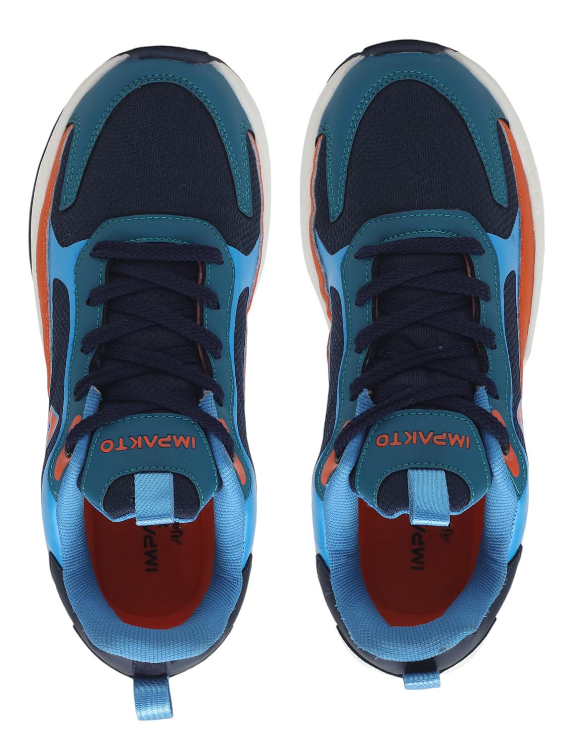 men blue lace up sneaker - 22015926 - Standard Image - 5