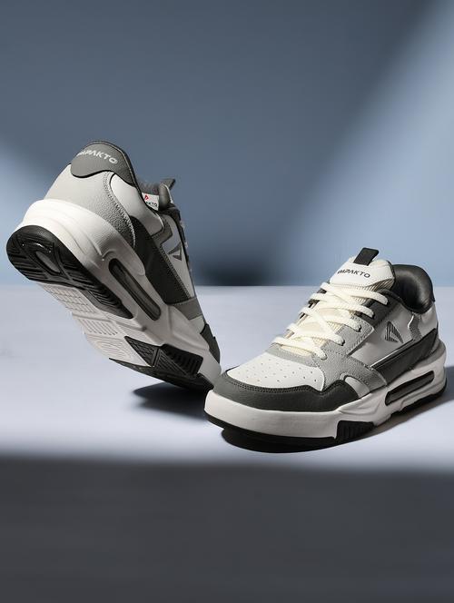 men white lace up sneaker - 22015933 -  Standard Image - 0