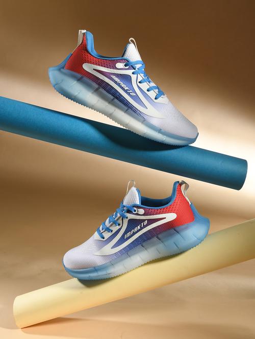 men blue lace up sport shoe - 22016121 -  Standard Image - 0