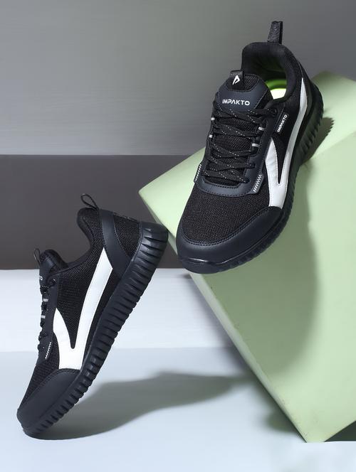 men black lace up sport shoe - 22016326 - Standard Image - 0