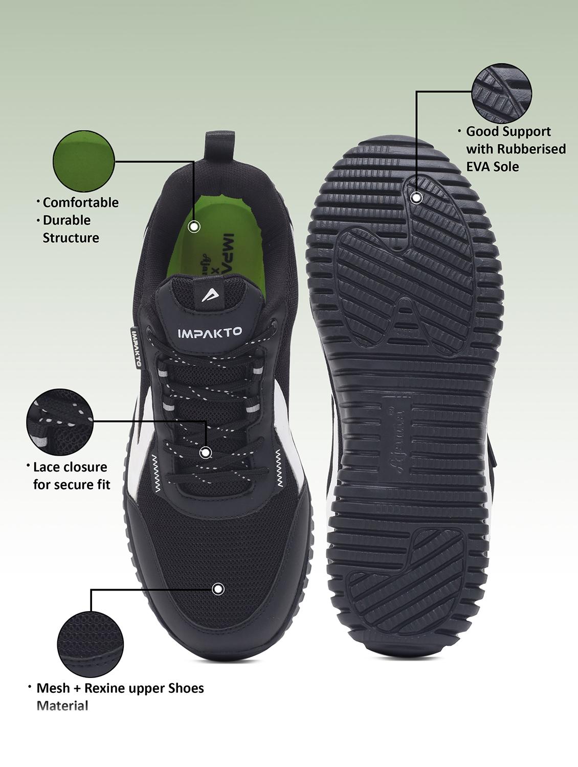 men black lace up sport shoe - 22016326 - Standard Image - 3