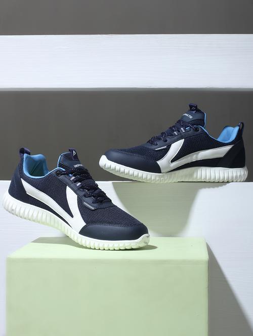 men navy blue lace up sport shoe - 22016327 - Standard Image - 0