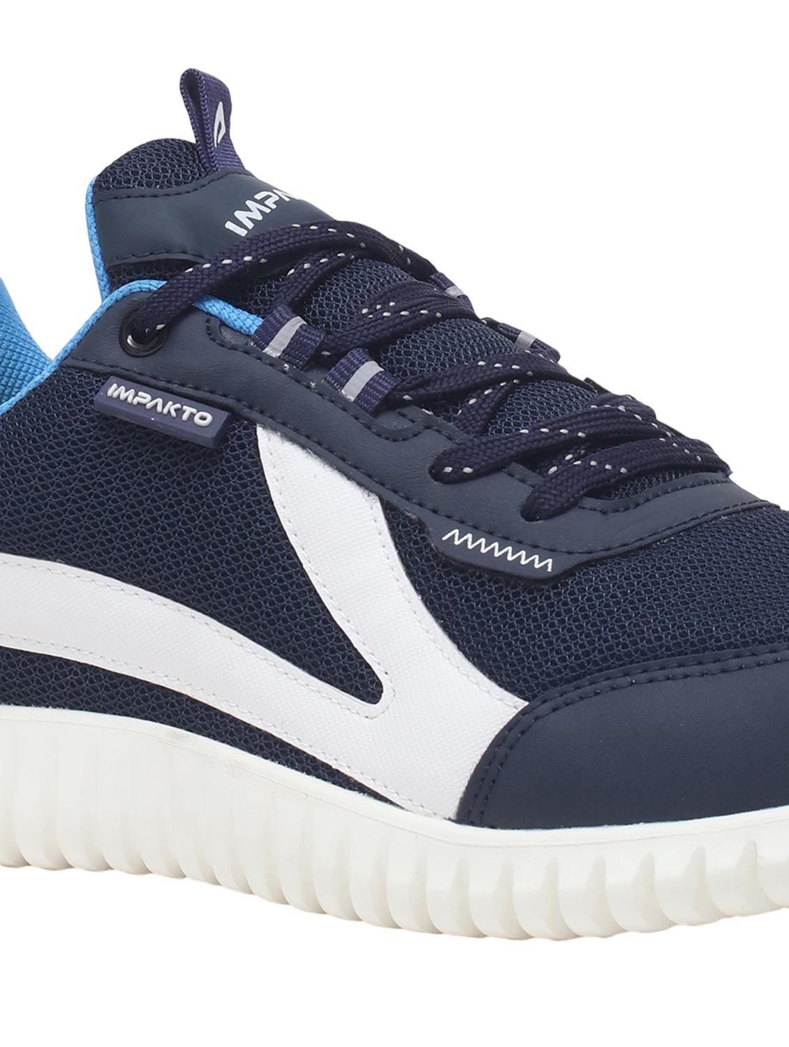 men navy blue lace up sport shoe - 22016327 - Standard Image - 5