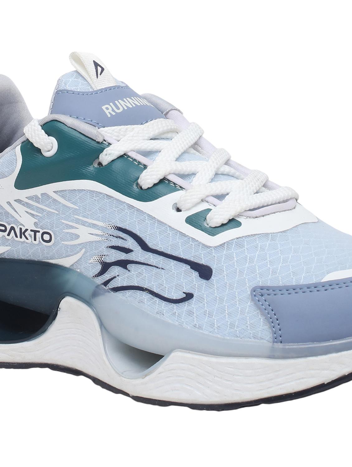 men light blue lace up sport shoe - 22016329 - Standard Image - 5