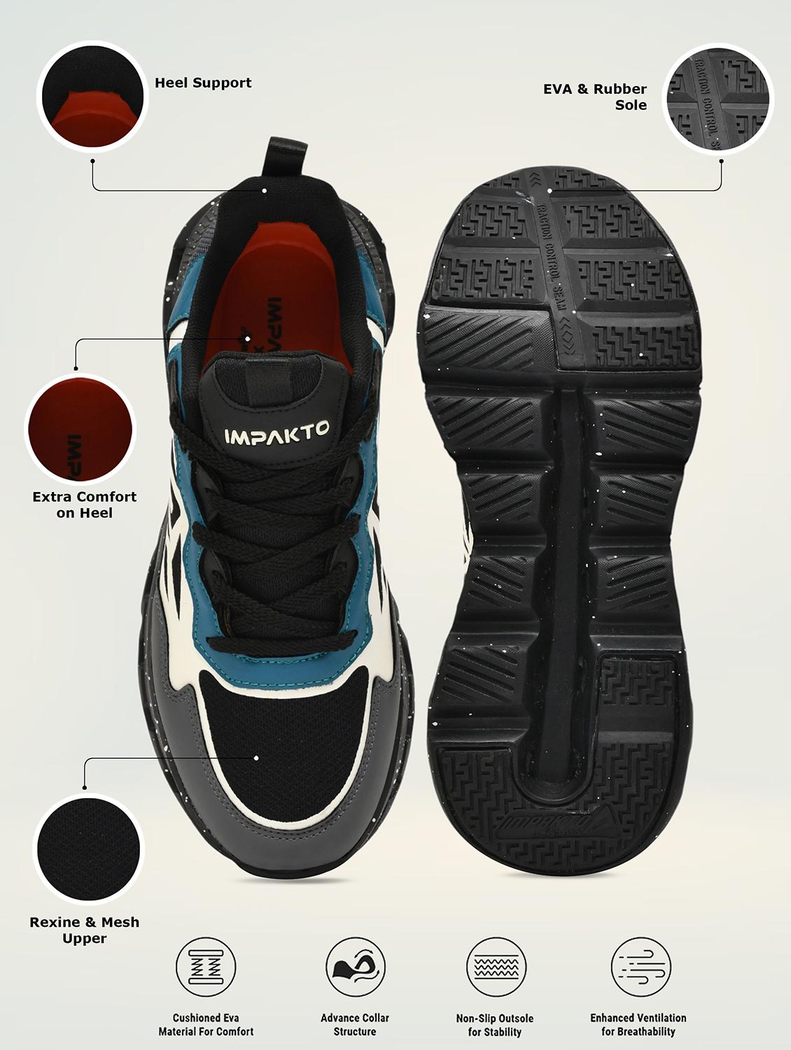 men color block lace up sport shoe - 22016333 - Standard Image - 5