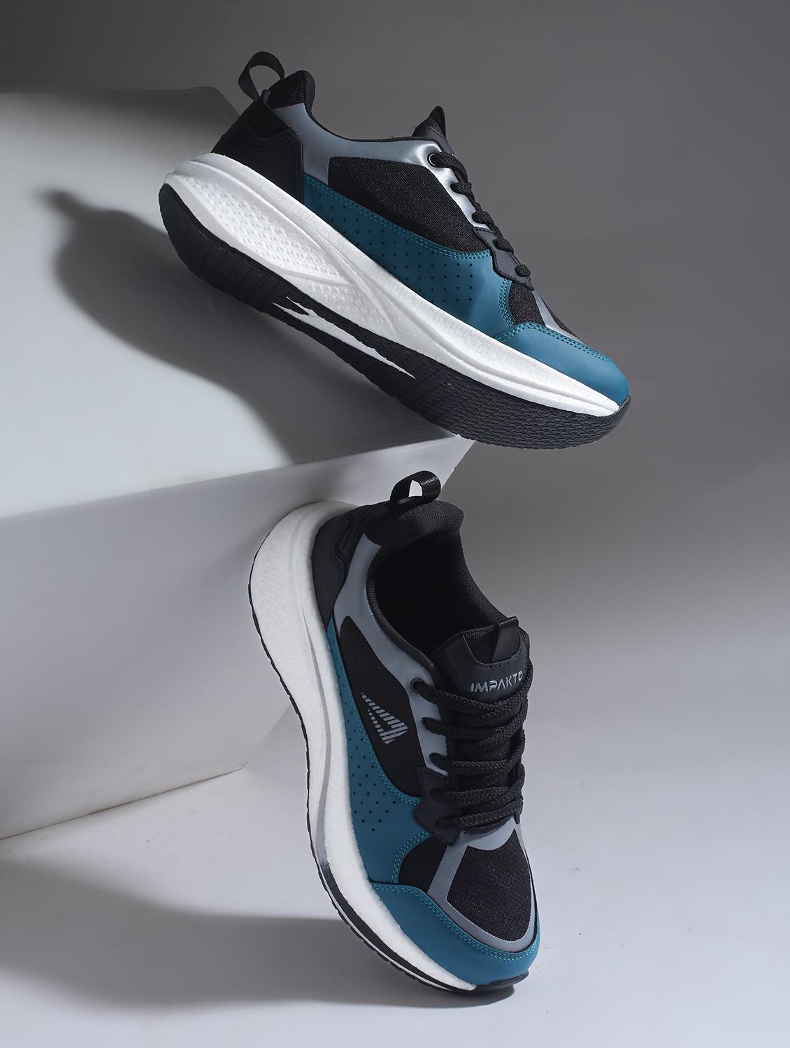 men color block lace up sport shoe