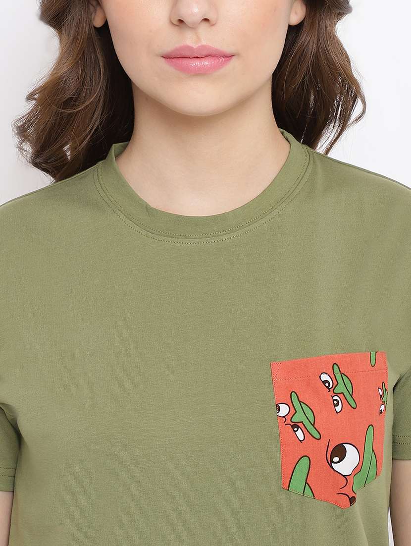 women printed nightwear shorts set - 22016377 -  Standard Image - 5