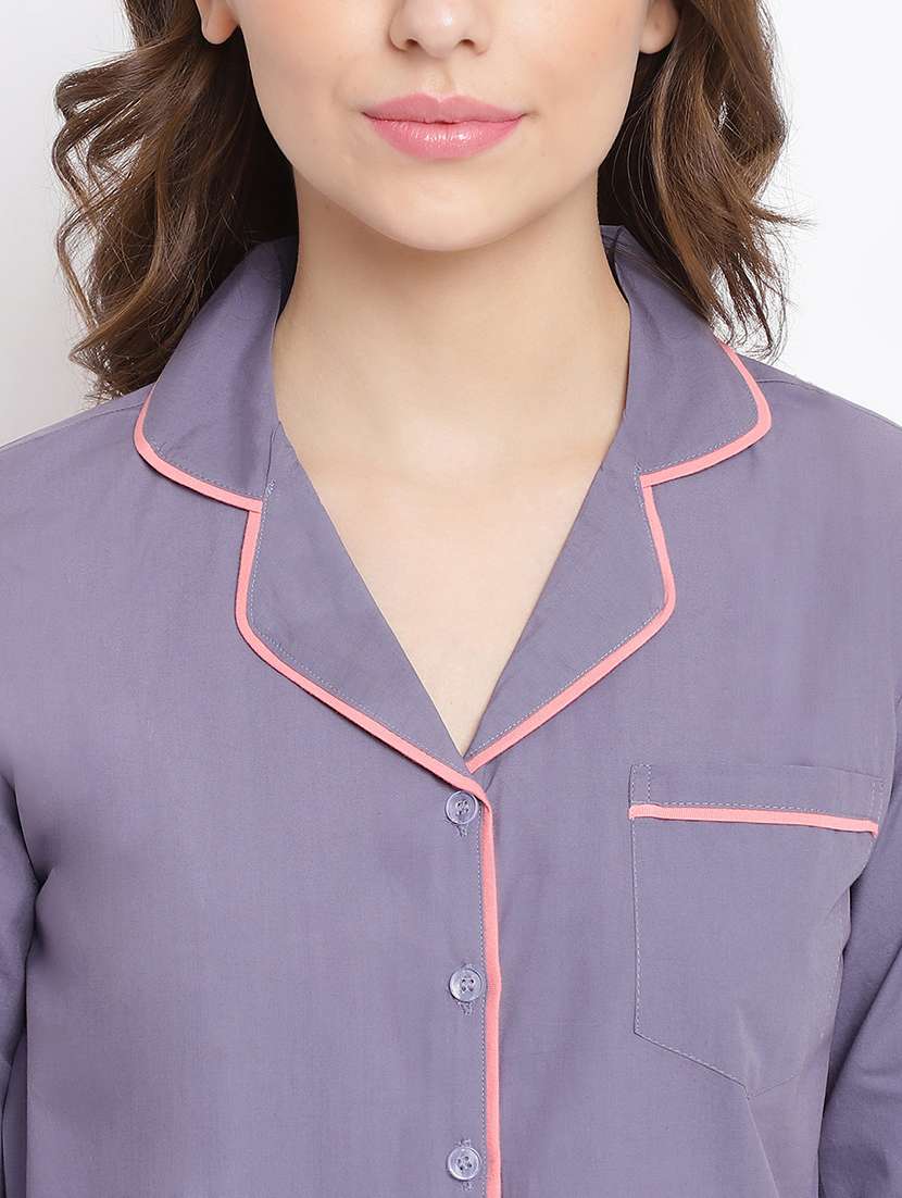 women printed nightwear pyjama set - 22016388 -  Standard Image - 5