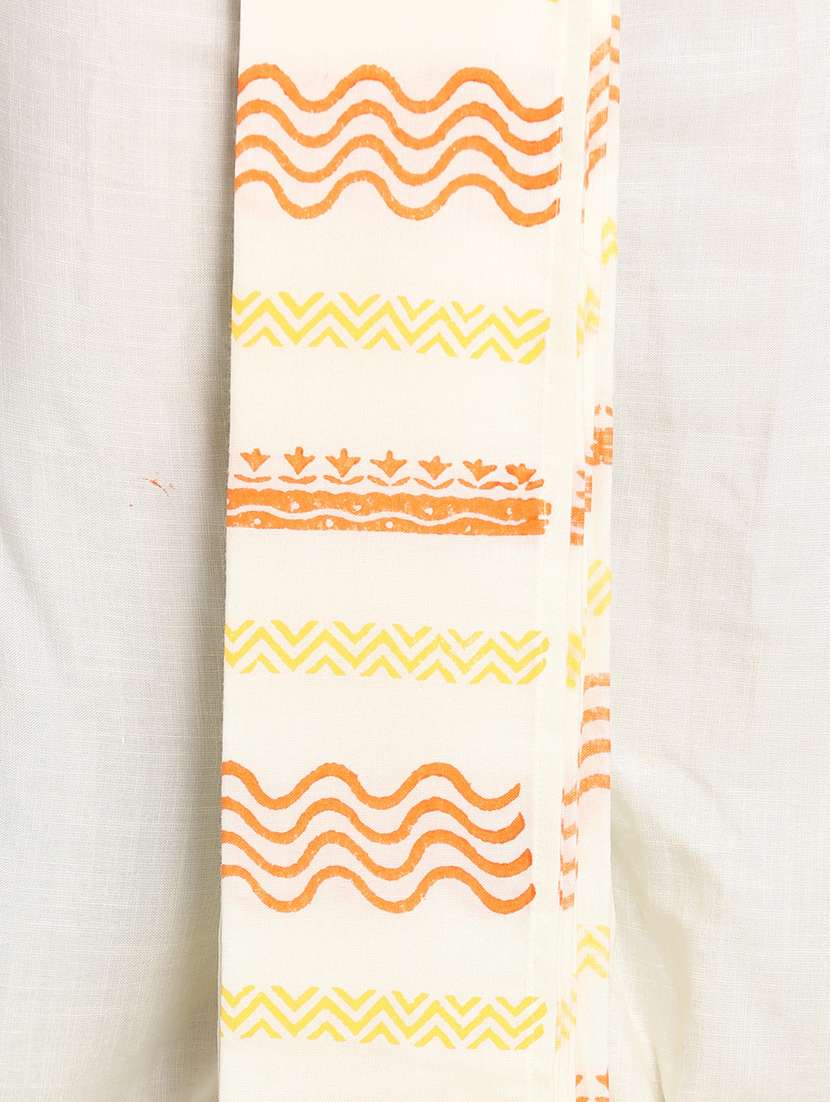 men printed mid rise draped dhoti - 22016486 -  Standard Image - 3