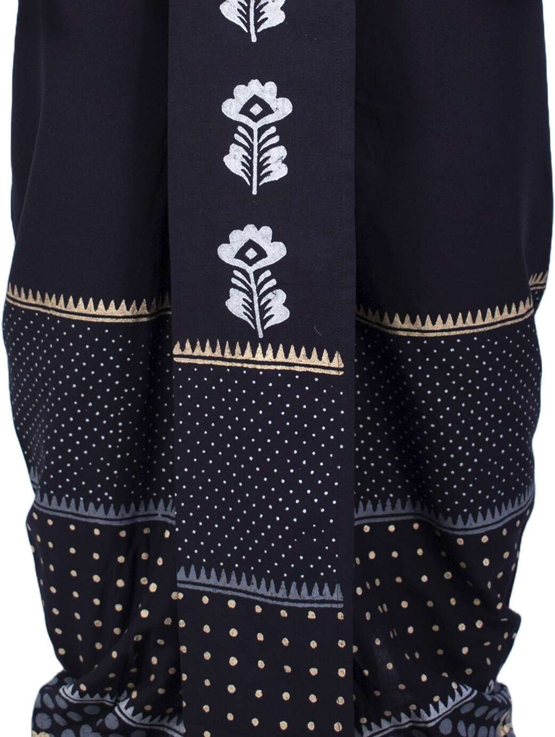 men printed mid rise draped dhoti - 22016501 -  Standard Image - 3