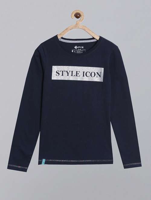 girls printed long sleeve tee - 22016553 - Standard Image - 0