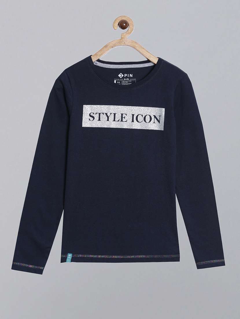 girls printed long sleeve tee - 22016553 - Zoom Image - 0