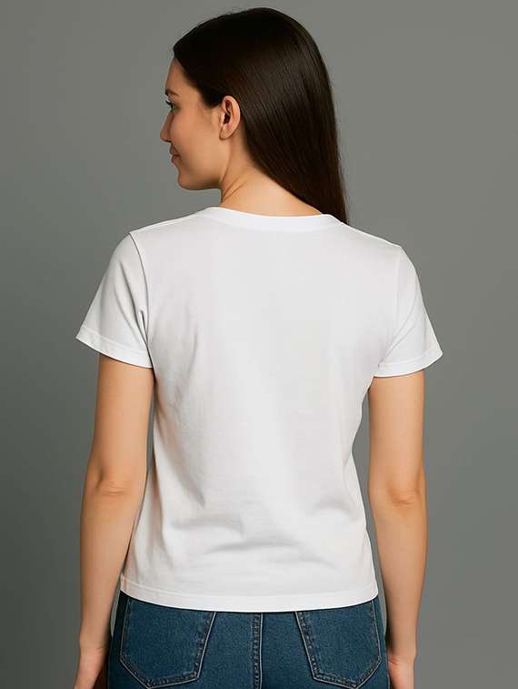 women solid short sleeve regular fit t-shirt - 22016578 -  Standard Image - 3