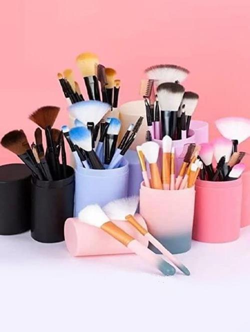 pack of 10 professional makeup brushes with container(color may vary) - 22016579 -  Standard Image - 0