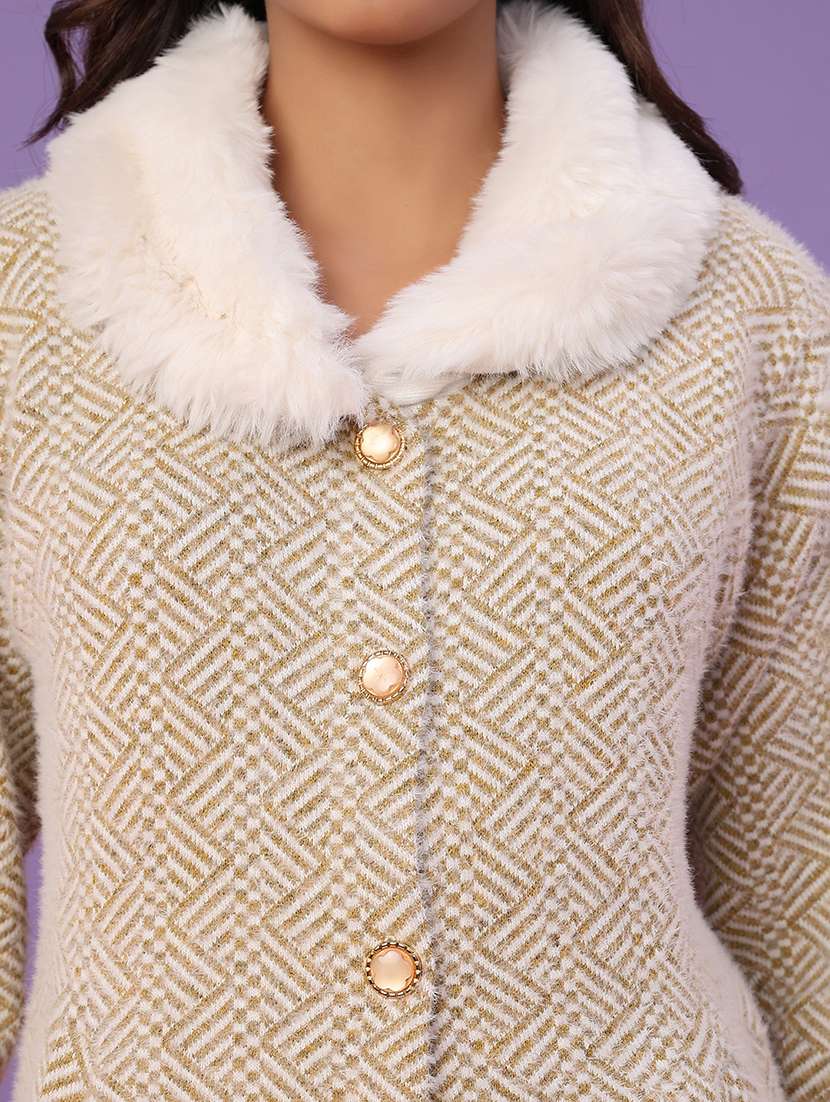 women self design long sleeve cardigan - 22016622 -  Standard Image - 5