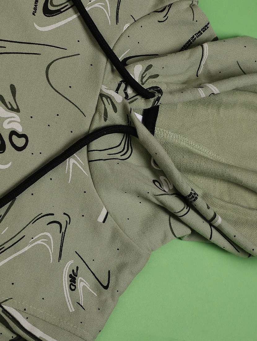 boys printed long sleeve hooded sweatshirt - 22016739 -  Standard Image - 3