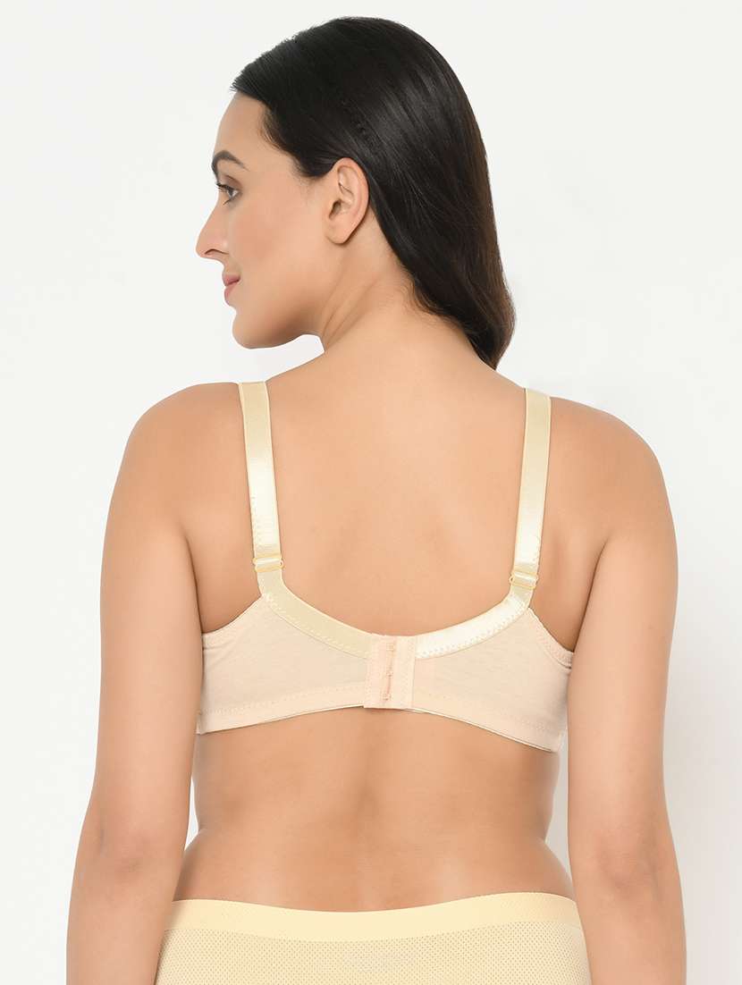 women beige solid full coverage regular bra - 22017248 -  Standard Image - 3