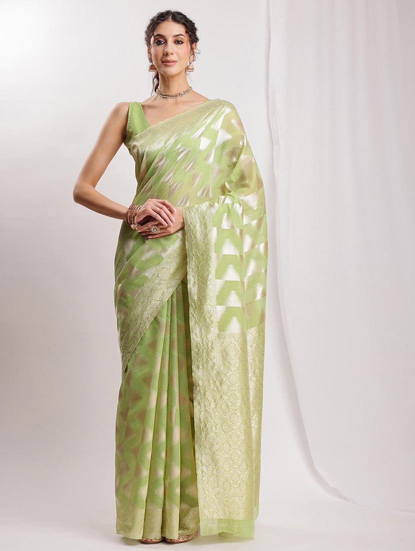 women self design banarasi saree with blouse - 22017392 -  Zoom Image - 0