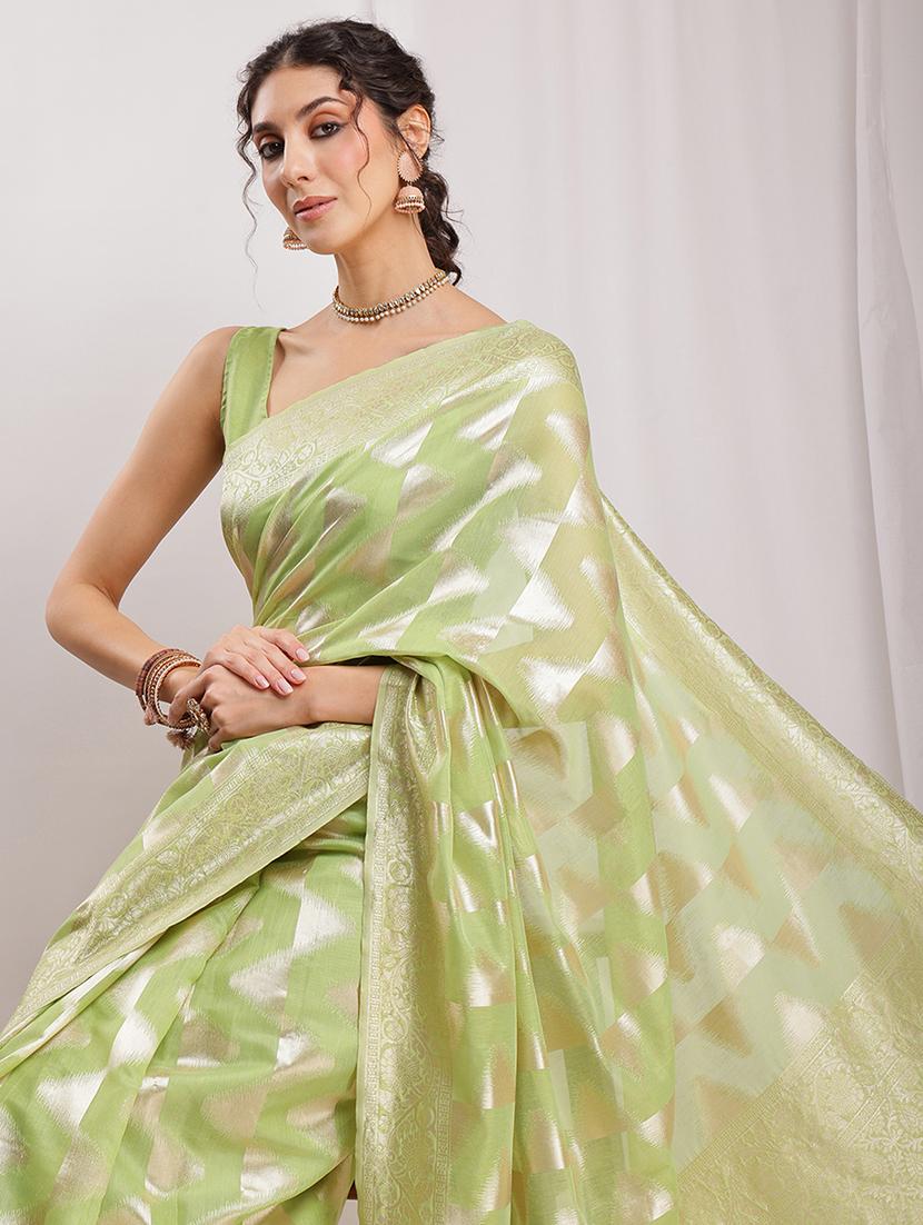 women self design banarasi saree with blouse - 22017392 - Standard Image - 5
