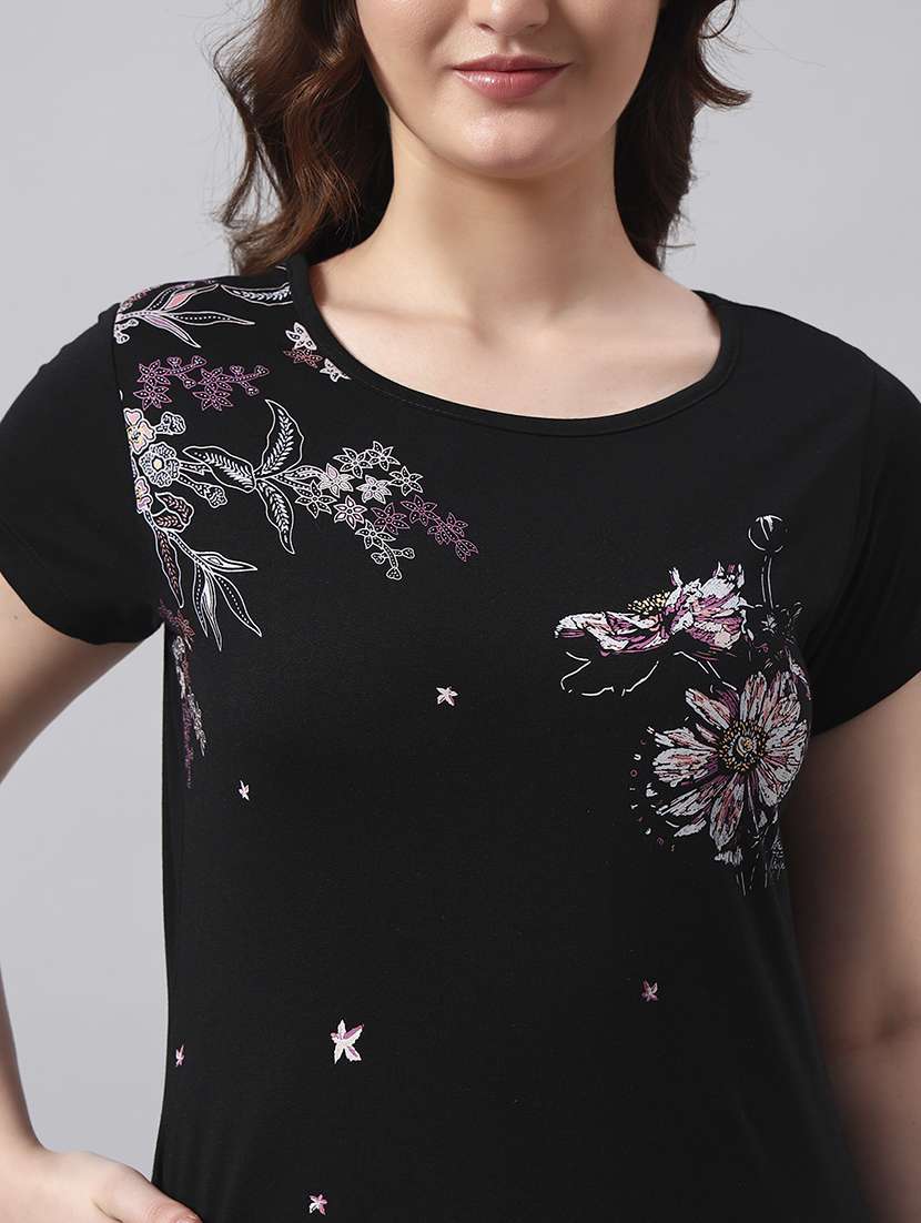 women printed short sleeve regular fit  t-shirt - 22017399 -  Standard Image - 5