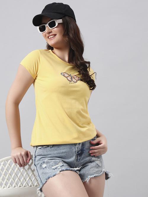 women printed short sleeve regular fit t-shirt - 22017406 -  Standard Image - 0