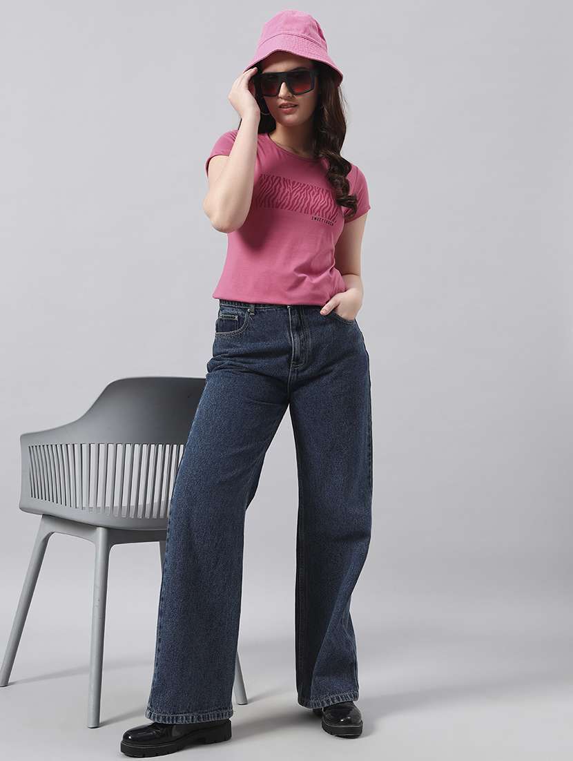 women printed short sleeve regular fit t-shirt - 22017413 -  Standard Image - 3