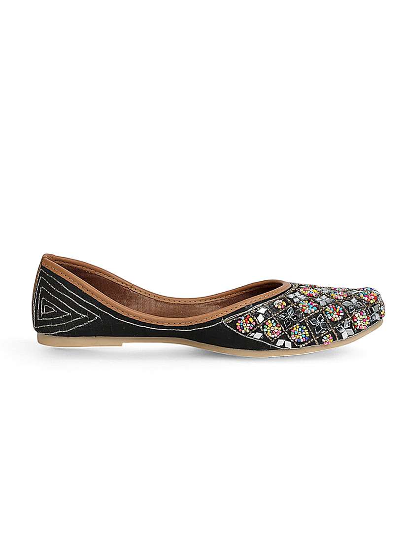 women embellished slip on juti - 22017423 -  Standard Image - 3