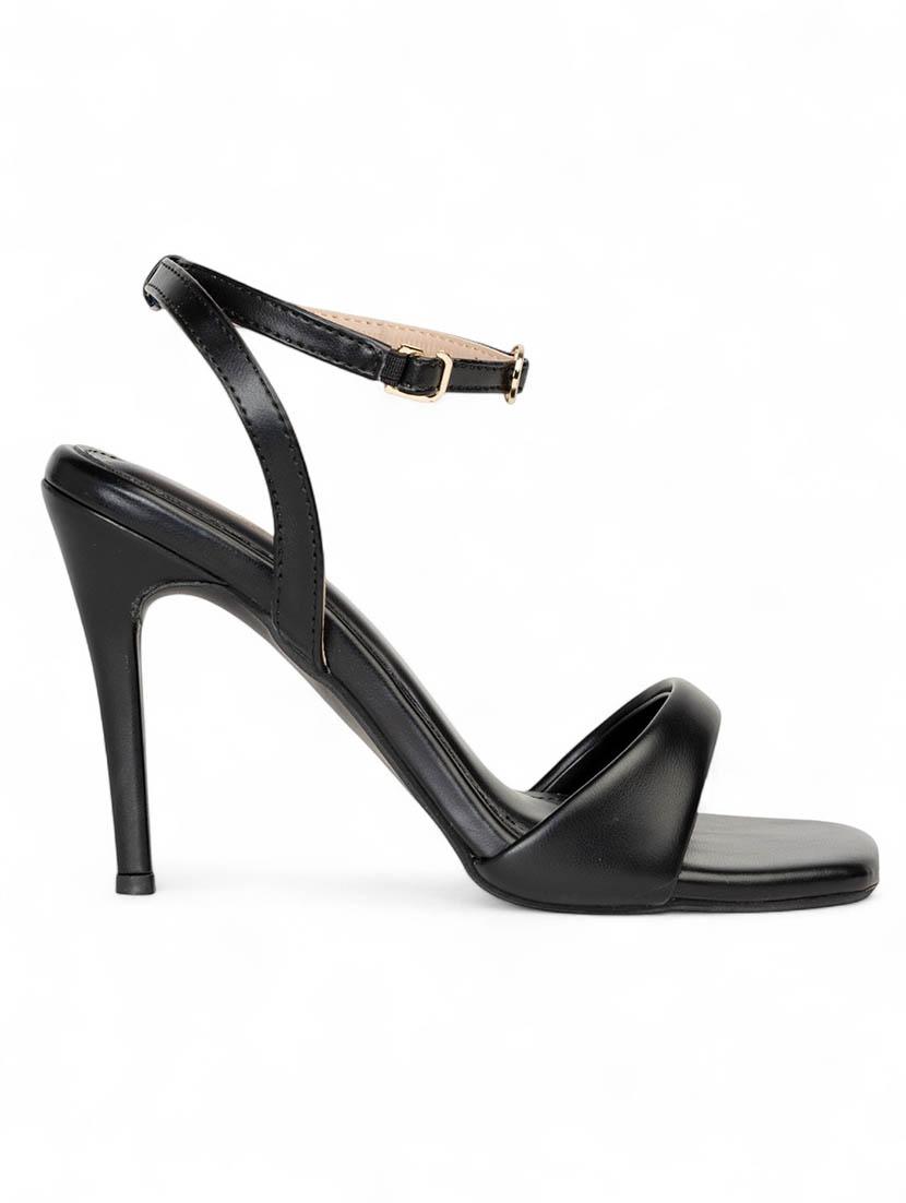 women black ankle strap sandal - 22017426 - Standard Image - 3