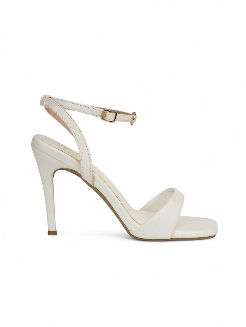 women white ankle strap sandal - 22017430 - Standard Image - 3